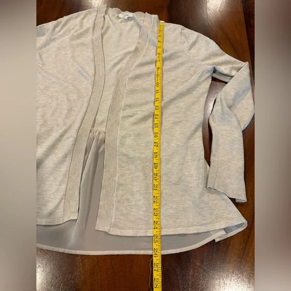 Maurices Light Tan Open Front Cardigan, size M, scarf can be add to purchase - Picture 9 of 9